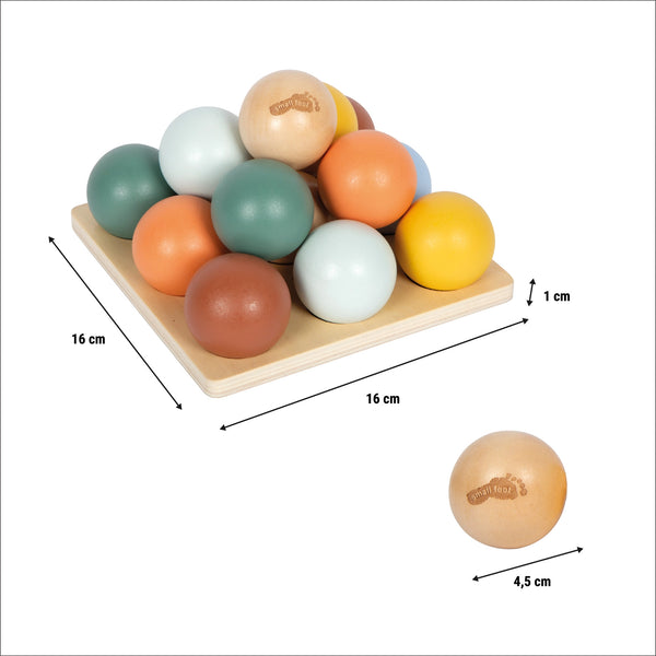 Montessori Sortierspiel mit Kugeln | Motorik| Holz