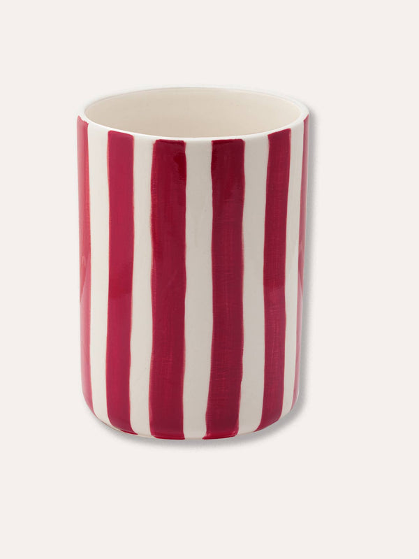 Vase Stripes - tramonto red