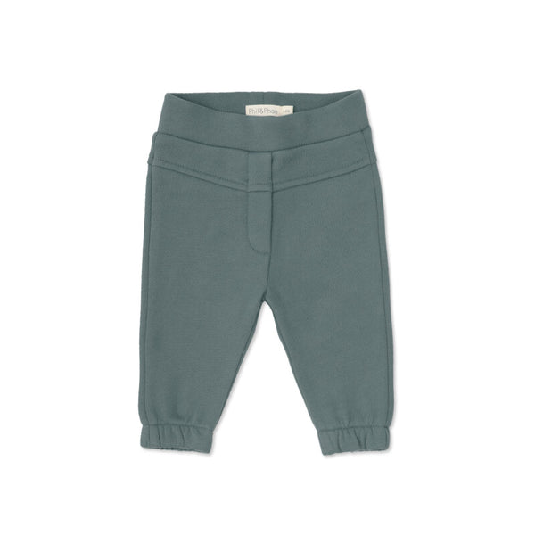Tapered Baby Pants Washed Emerald