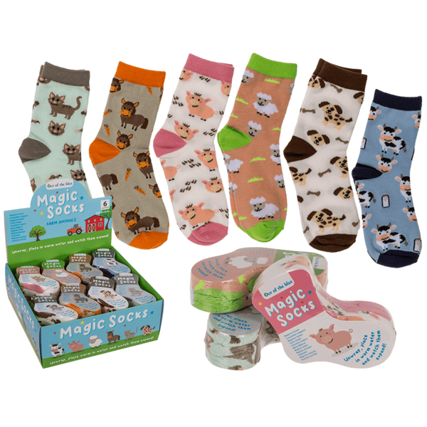 Magische Kindersocken, Farmtiere, 1 Paar,