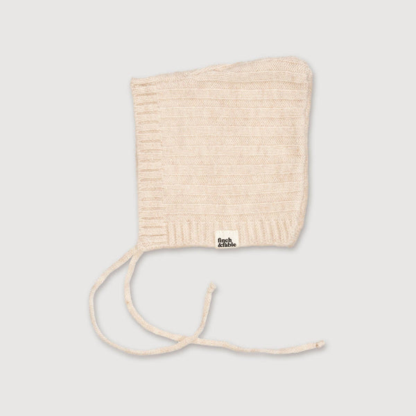 Strickmütze aus Wolle - Milk