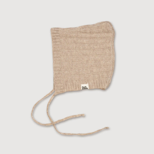 Strickmütze aus Wolle - Oat