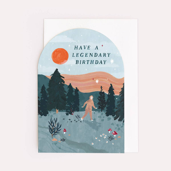 Legendäre Bigfoot-Geburtstagskarte | Lustige Geburtstagskarten für Männer