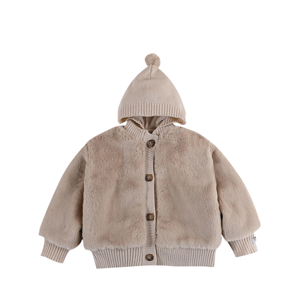 Birie Jacket | Taupe Teddy