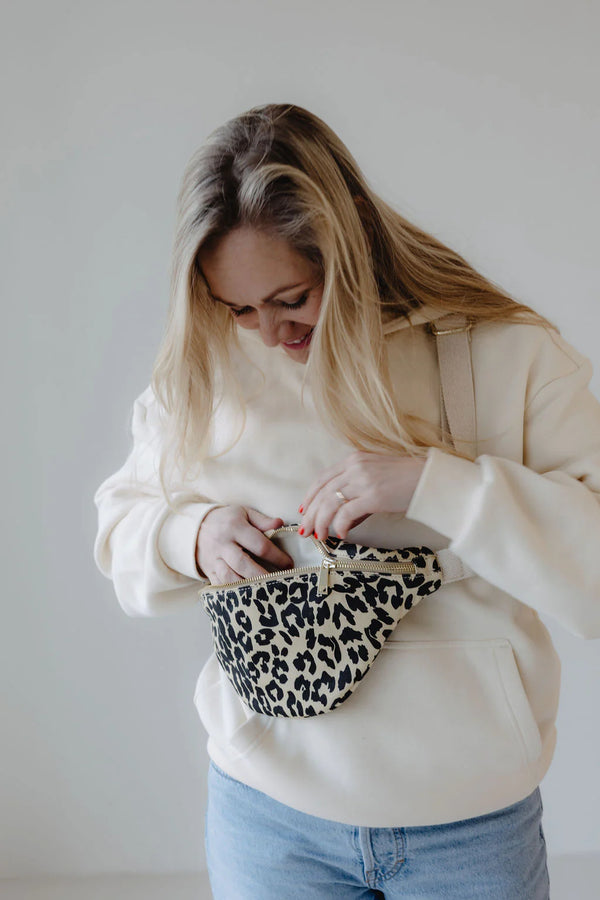Belt Bag Small Canvas Leo vanilla