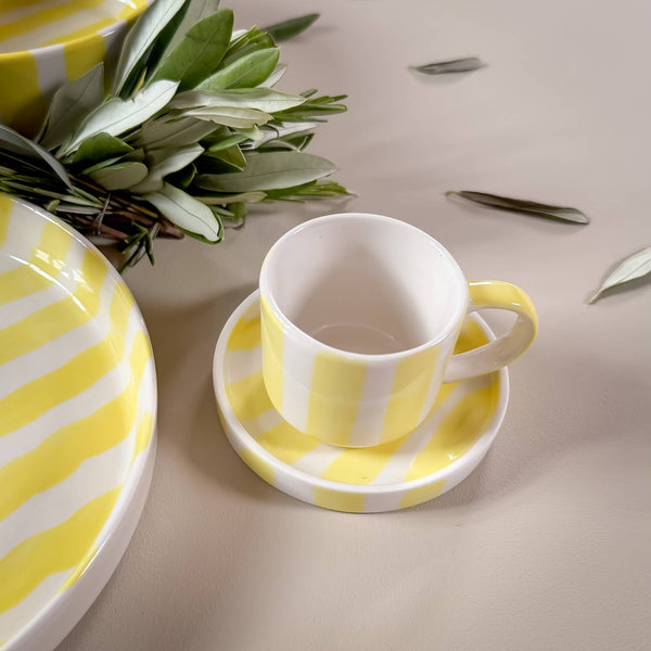 Espresso  Stripes - spiaggia yellow (2er Set - 4 Teile)