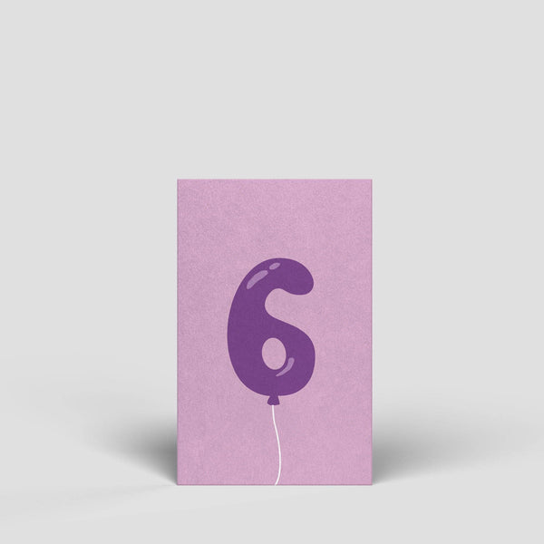 Midikarte - Zahl 6