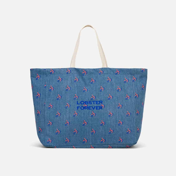 XXL Strandtasche aus Denim | Lobster Forever