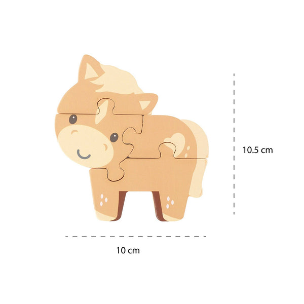 Pony-Holzpuzzle