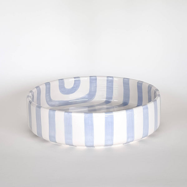 Schale gross  Stripes - morning azzurro