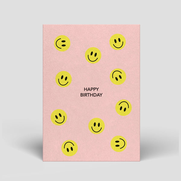 Geburtstagskarte Smiley
