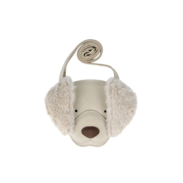 Britta Exclusive Purse | Golden Retriever | Ivory Classic Leather