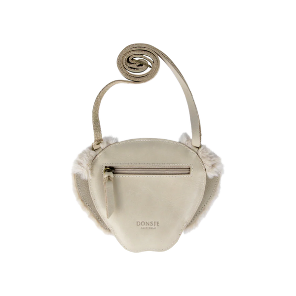 Britta Exclusive Purse | Golden Retriever | Ivory Classic Leather