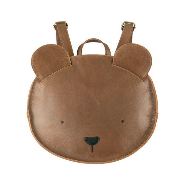 Umi Schoolbag | Bear | Cognac Classic Leather