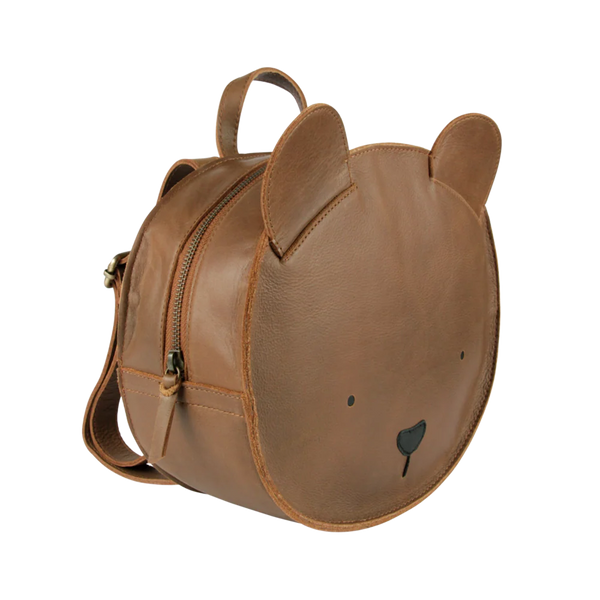 Umi Schoolbag | Bear | Cognac Classic Leather