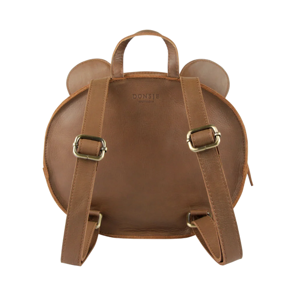 Umi Schoolbag | Bear | Cognac Classic Leather