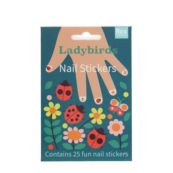 Nagelsticker für Kinder - Marienkäfer