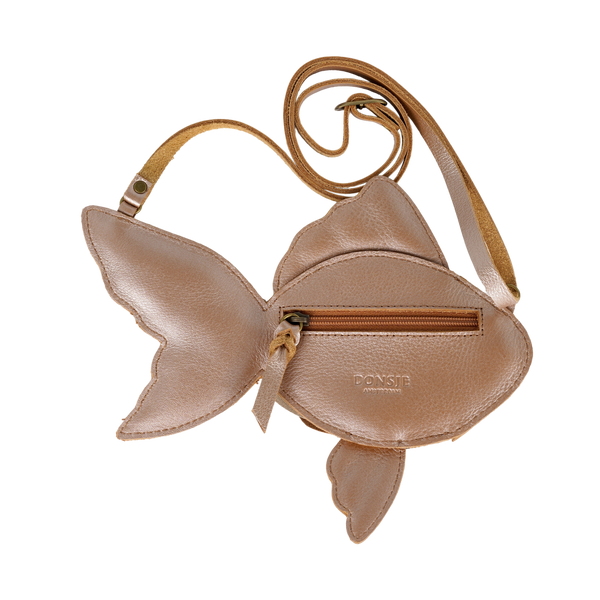 Thysa Purse | Gold Fish | Clay Metallic Leather