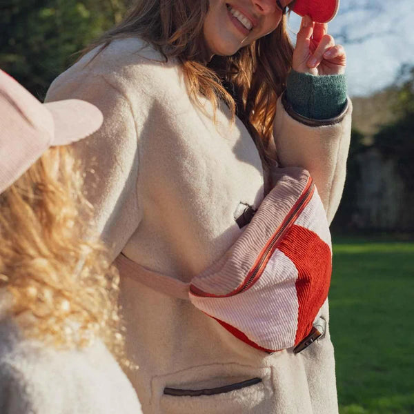 Pink corduroy Waist bag | Child or Adult