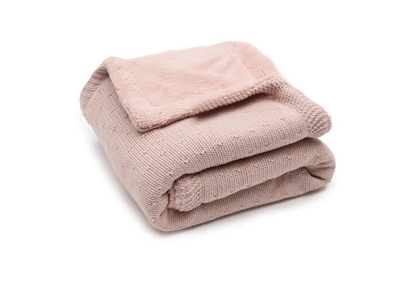 Decke | 75x100cm | 2. TOG | Knit/Fluffy | Silk Rose