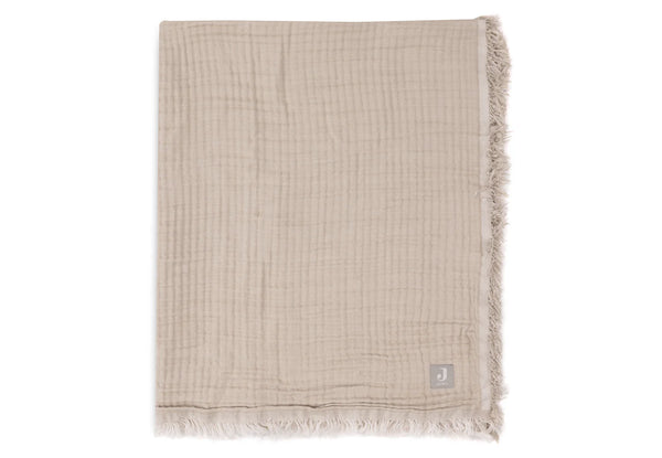 Decke | 75x100cm | 1.0 TOG | Fringe | Olive Green