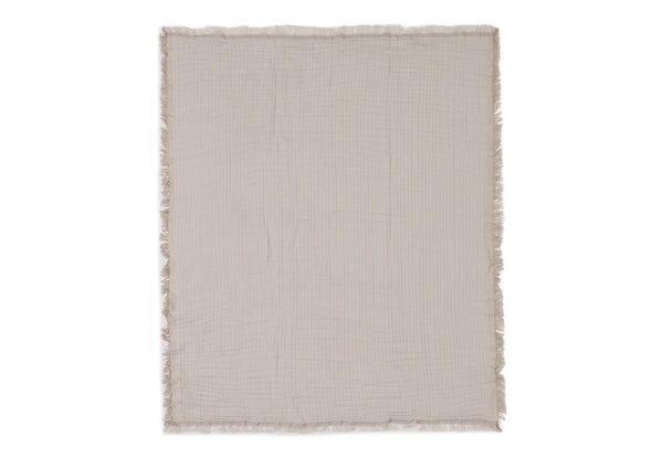 Decke | 75x100cm | 1.0 TOG | Fringe | Olive Green