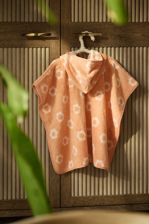 Badeponcho Frottee - Jacquard Flower
