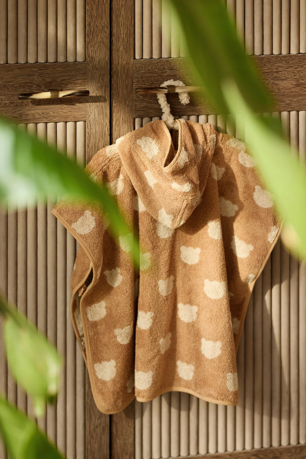Badeponcho Frottee - Jacquard Teddy Bear