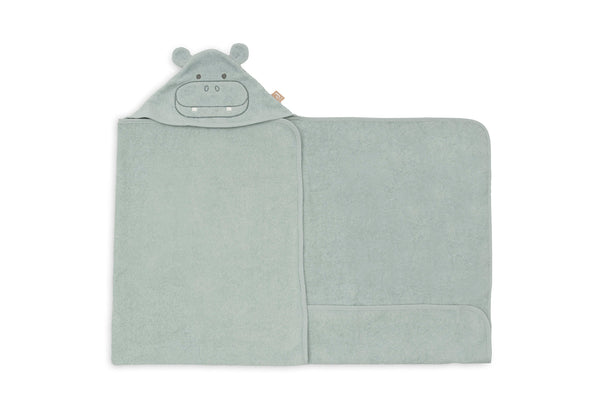 Kapuzenhandtuch Frottee 75x130 cm - Hippo Happy
