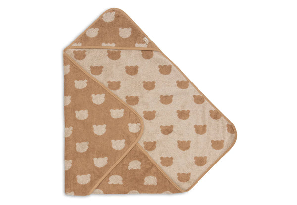 Kapuzenhandtuch Frottee 75x75cm - Jacquard Teddy Bear
