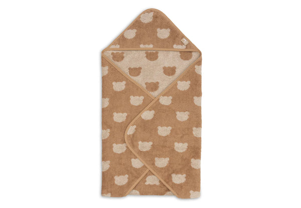 Kapuzenhandtuch Frottee 75x75cm - Jacquard Teddy Bear