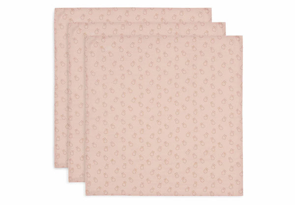 Spucktuch Hydrophil 70x70cm Miffy Silhouettes - Wild Rose - 3 Stück