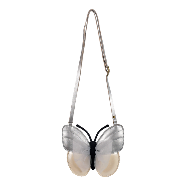 Alja Purse | Vlinder | Silver Grey Metallic Leather