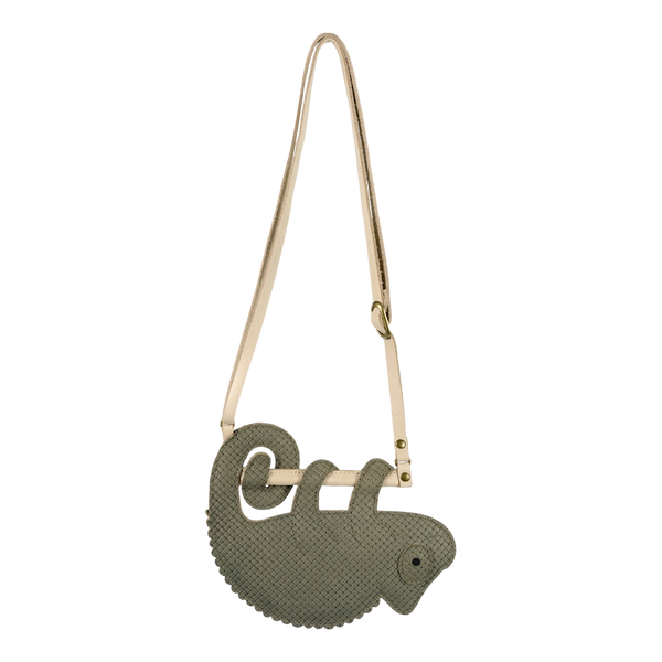 Merua Purse | Chameleon | Stone Square Stamped Nubuck