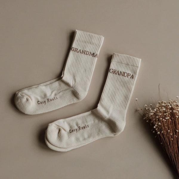Organic Socks - GRANDMA - Sand