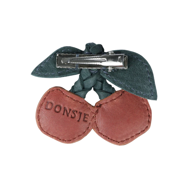 Nanoe Fruit Hairclip | Cherry | Scarlet Classic Leather