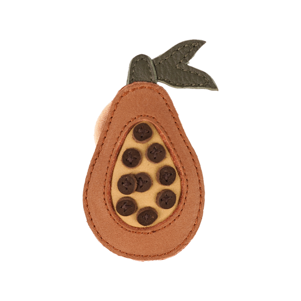 Nanoe Fruit Hair Tie | Papaya | Walnut Nubuck