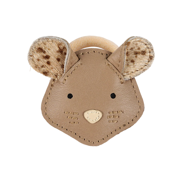 Josy Exclusive Hair Tie | Mouse | Praline Leather