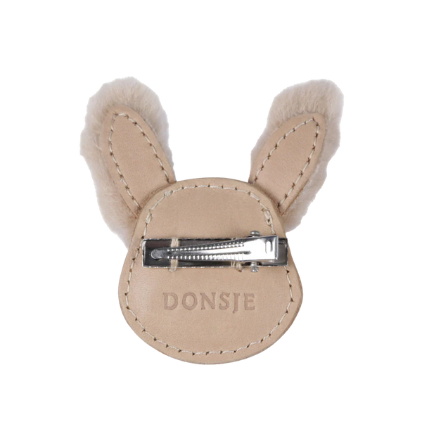 Josy Exclusive Hairclip | Fluffy Bunny | Light Rust Leather