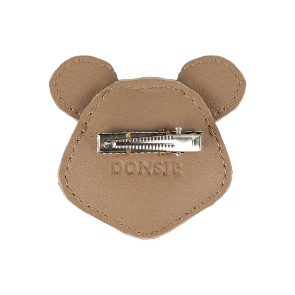 Josy Exclusive Hairclip | Mouse | Praline Leather