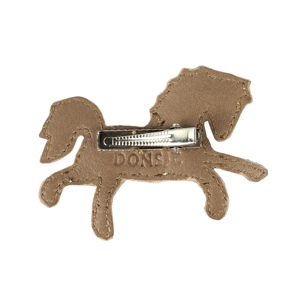 Chiem Clip | Pony | Truffle Metallic Nubuck