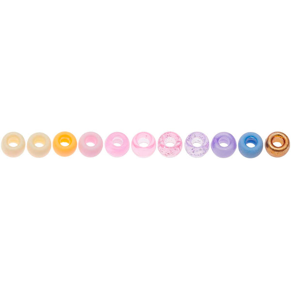 itoshii - Ponii Beads Pastell Mix 9x6mm 80 Stück