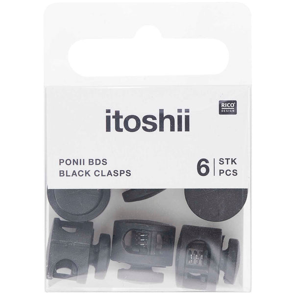 itoshii - Ponii Beads Verschlüsse 14x9mm 6 Stück