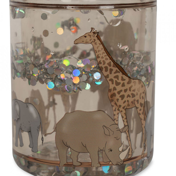 2 PACK GLITTER CUPS Safari