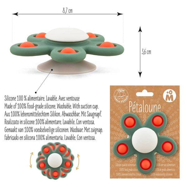 Spinner Blume Pop Grün