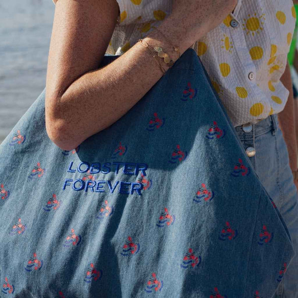 XXL Strandtasche aus Denim | Lobster Forever