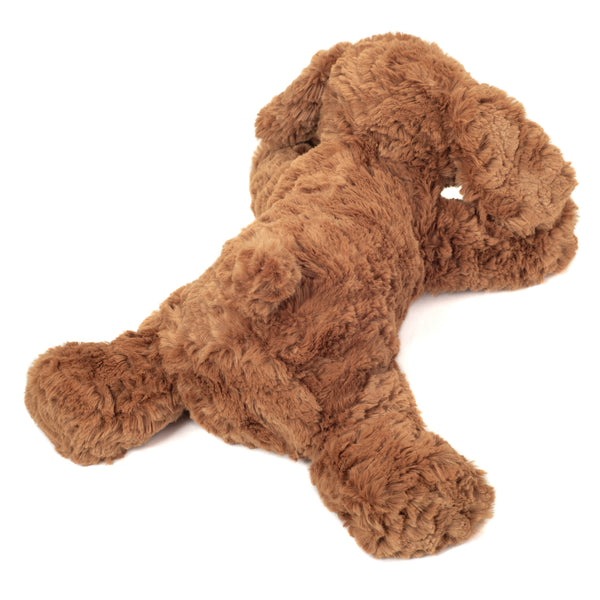 liegender Hund braun 28 cm