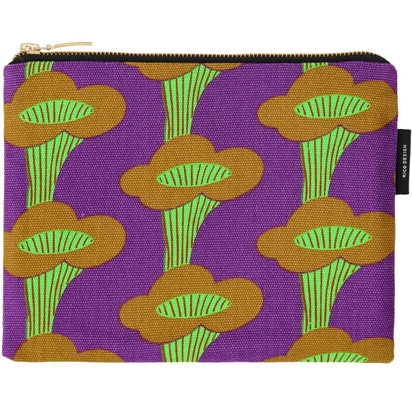 Canvas-Pouches Pfifferlinge Neon Violett 17x23cm