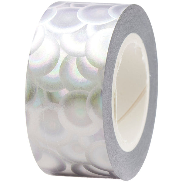 Paper Poetry Tape Bubbly Silber 2cmx10m