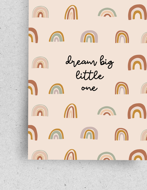 Karte “Dream big little one" / mit Umschlag